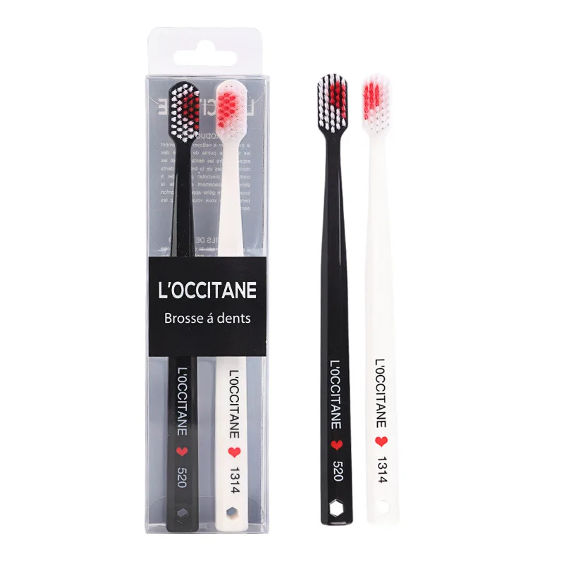 

2 шт., зубная щётка в форме сердца, с кристаллами