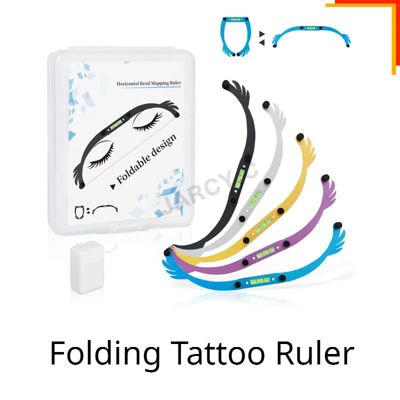 

Горизонтальная линейка Tatooing, линейка для вышивки чернилами, линейка для позиционирования полки, складная горизонтальная линейка для бровей, вышивка