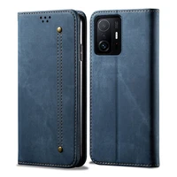 suitable for leather cover with cover 11 t pro millet 11 lite 5g leather protective cover with card magnet