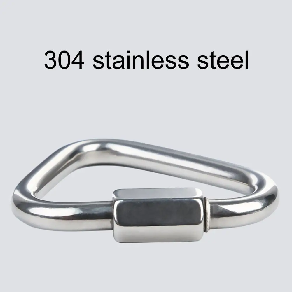 

Карабин треугольный быстросъемный компактный, нержавеющий, прочный, для аэронной работы, для альпинизма и скалолазания