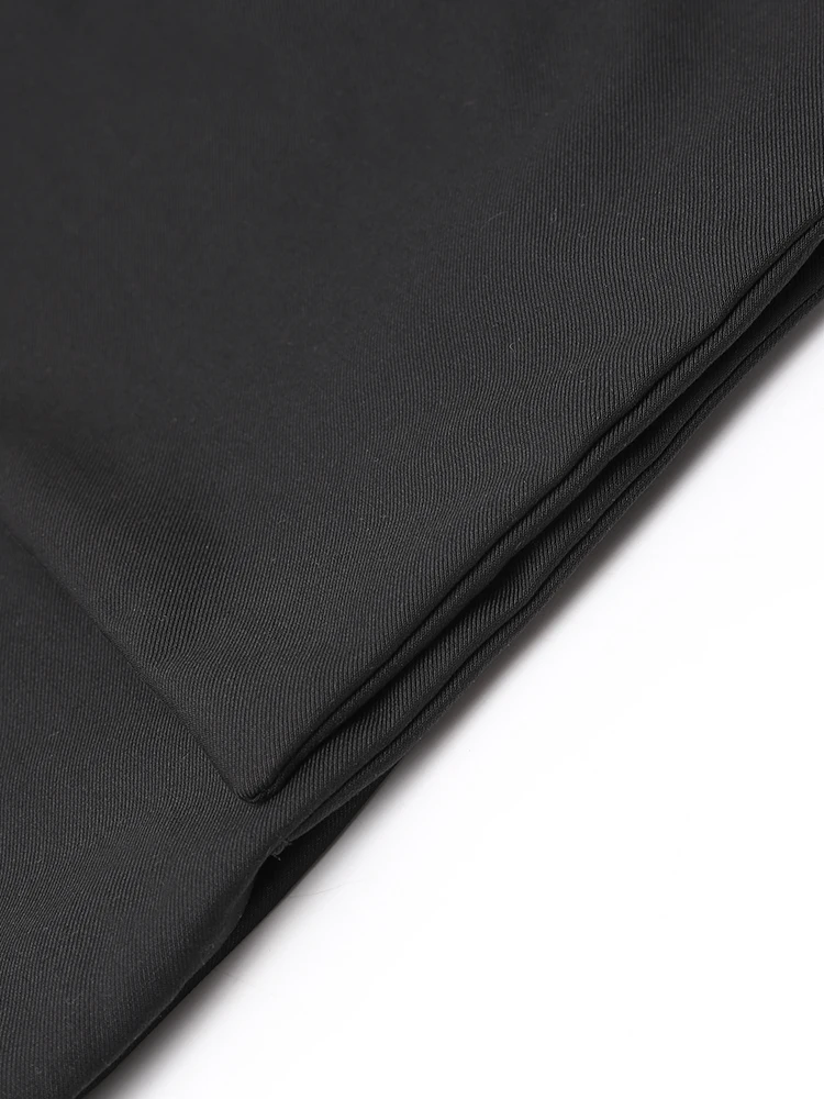 Женский стеганый Блейзер ZMEENNA черный пиджак большого размера с длинными рукавами