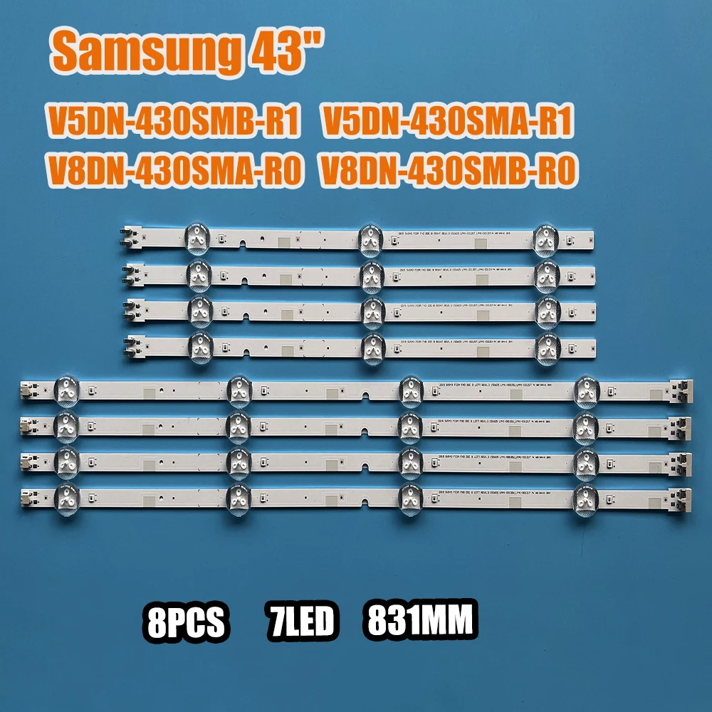 8PCS LED backlight strip for Samsung 43"TV 2015 SVS43 FCOM F