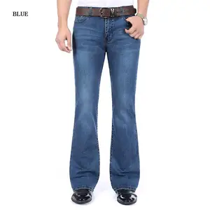 70s High Waist Flared Jeans | Men's Denim Jeans | Rad by Radgang Deep Blue / XL