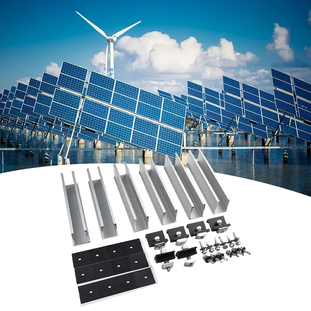 4/6/8 компл. 30/35 мм солнечная панель фотоэлектрический кронштейн монтажный рельс