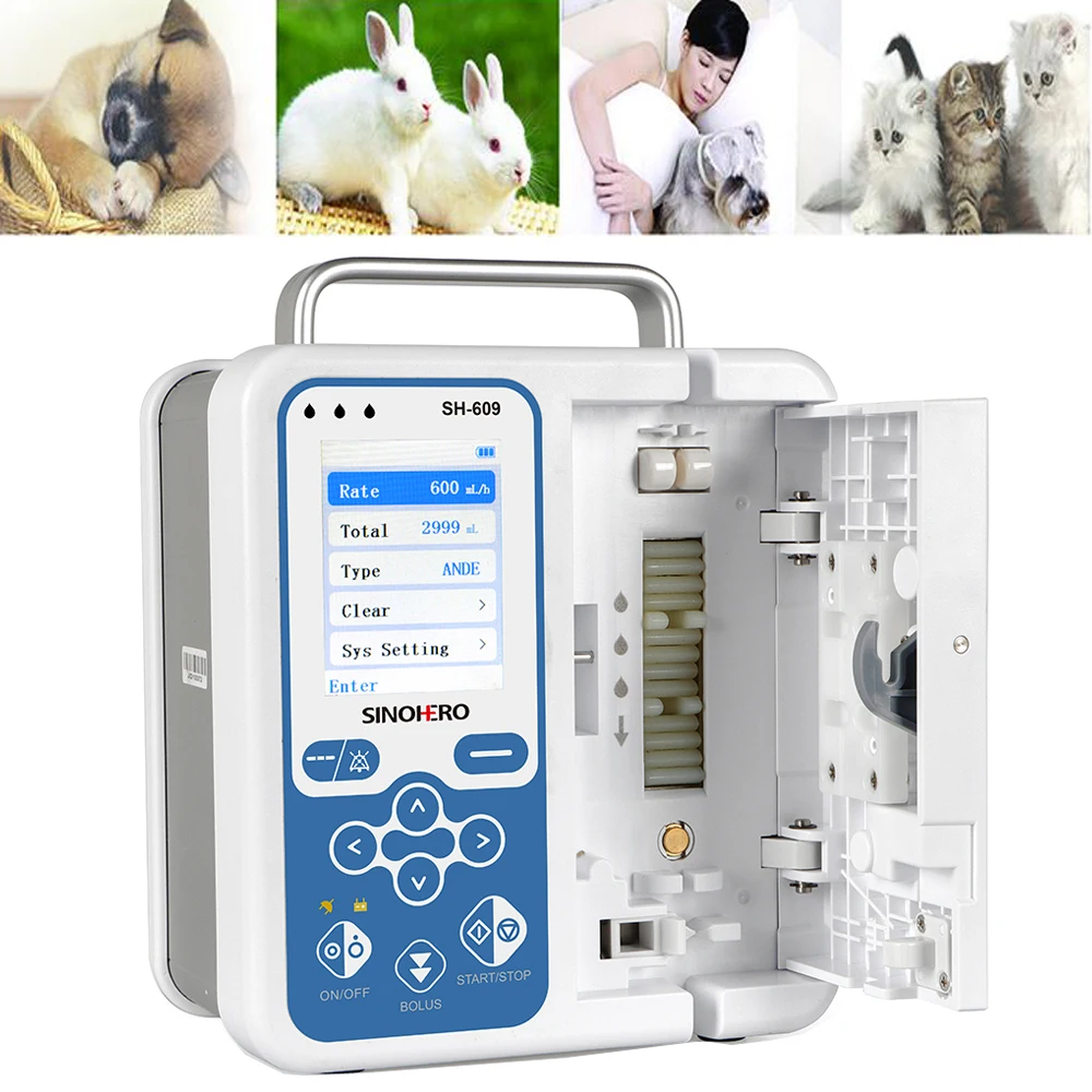Инфузионный насос SINOHERO SH-609 портативный шприц с сигнализацией в режиме реального