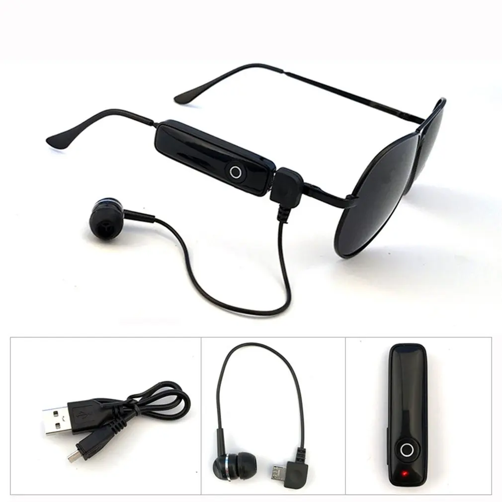 

Ultra-thin Portable Wireless Bluetooth Headset Glasses Frog Mirror Polarized Sunglasses Smart Earphone Glasses Male Sunglasses