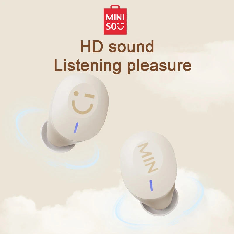 Оригинальные беспроводные наушники MINISO M11 с Bluetooth V5.3 водонепроницаемые IPX4