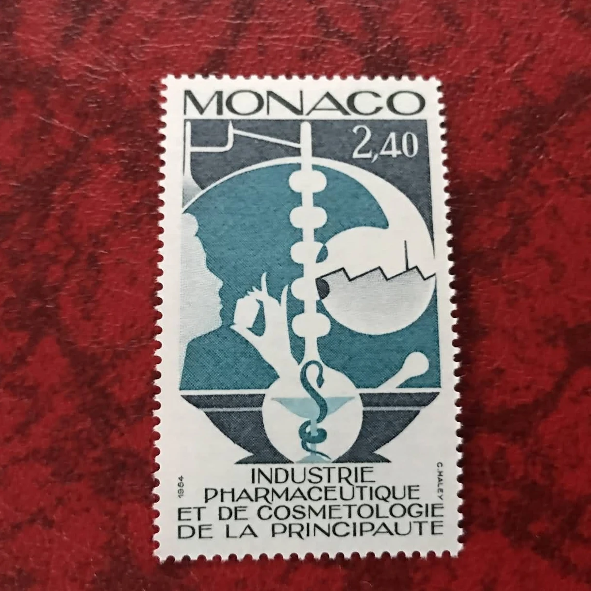 

1 шт./компл. новинка, почтовая печать Монако 1984, гравировка фармацевтических и косметических отраслей, почтовые штампы MNH