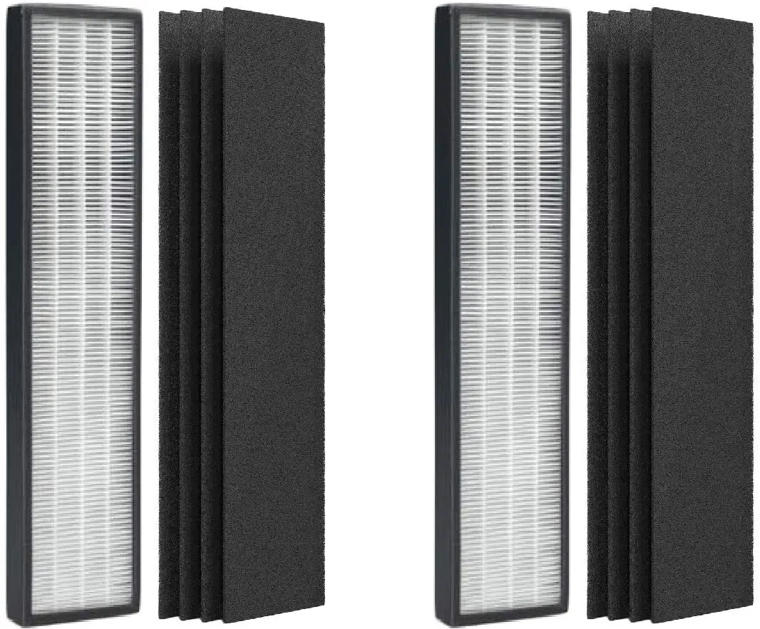 

True HEPA Filter + Activated Carbon Pre Filter Compatible with Eureka NEA120 Air Purifier and Smart WiFi Air Purifier. Compared