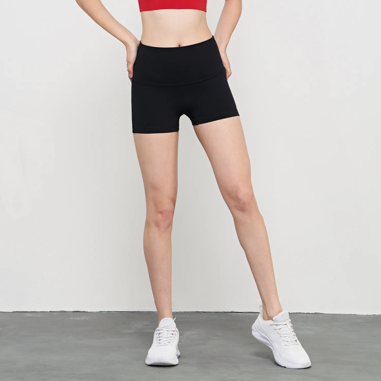 

Women Gym Yoga Fitness Super Short Shorts High Waist Sexy Lift Hips Tight Pants Outdoor Cycling Sports Shorts Nude Feel