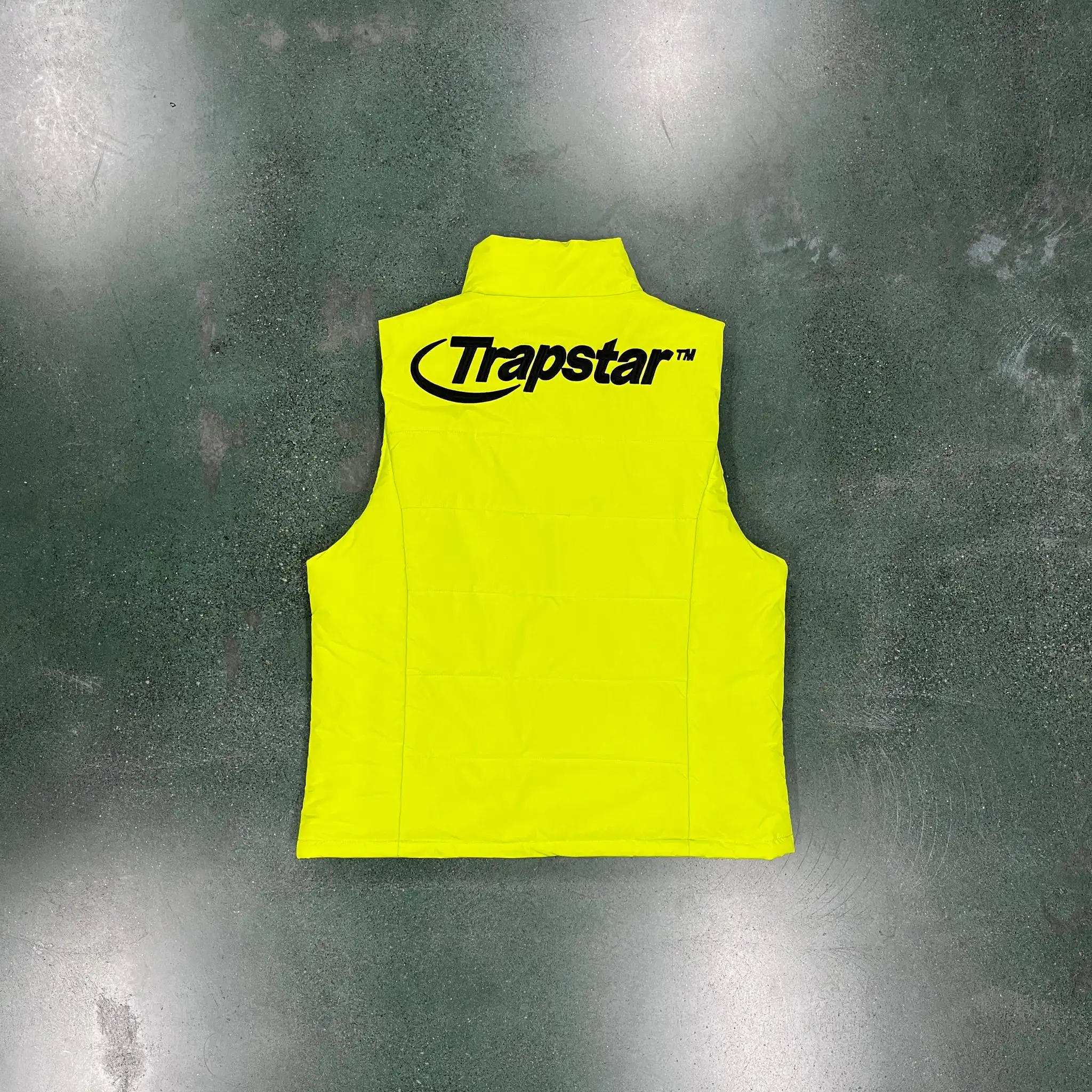 

In Stock Trapstar London Jacket Men's Winter Warm Hyperdrive Gilet Yellow 1:1 Top Quality Embroidered Men Trapstar Vest