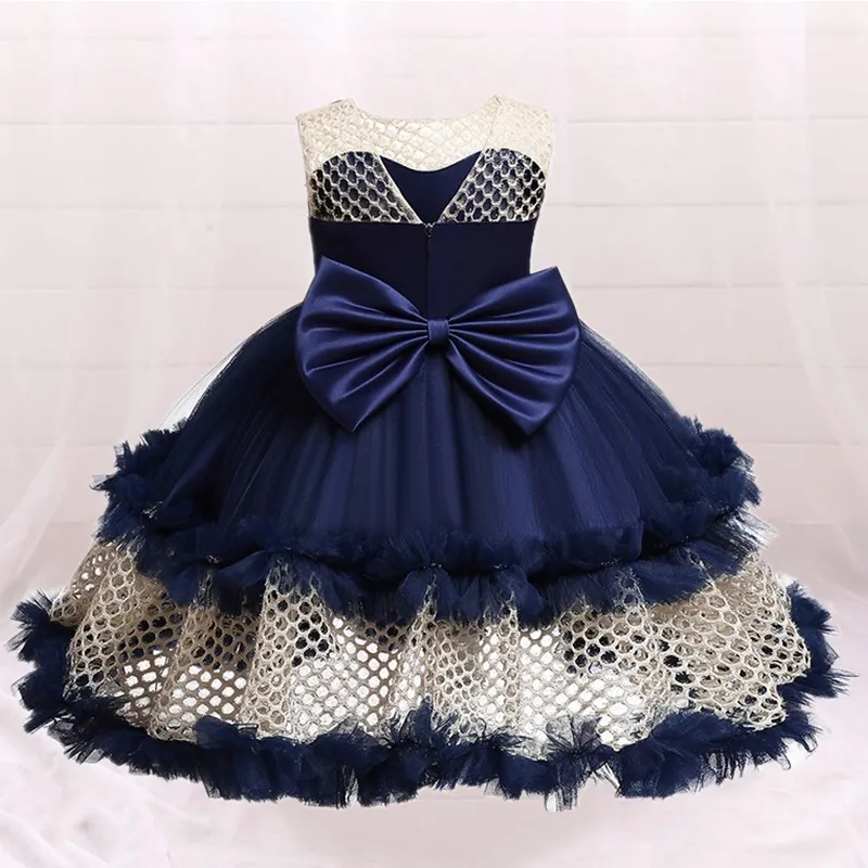 

Princess Party Dress for Girls Lace Elegant Wedding Children Dresses for 4-10 Yrs Birthday Evening Gown Kids Christmas Costume