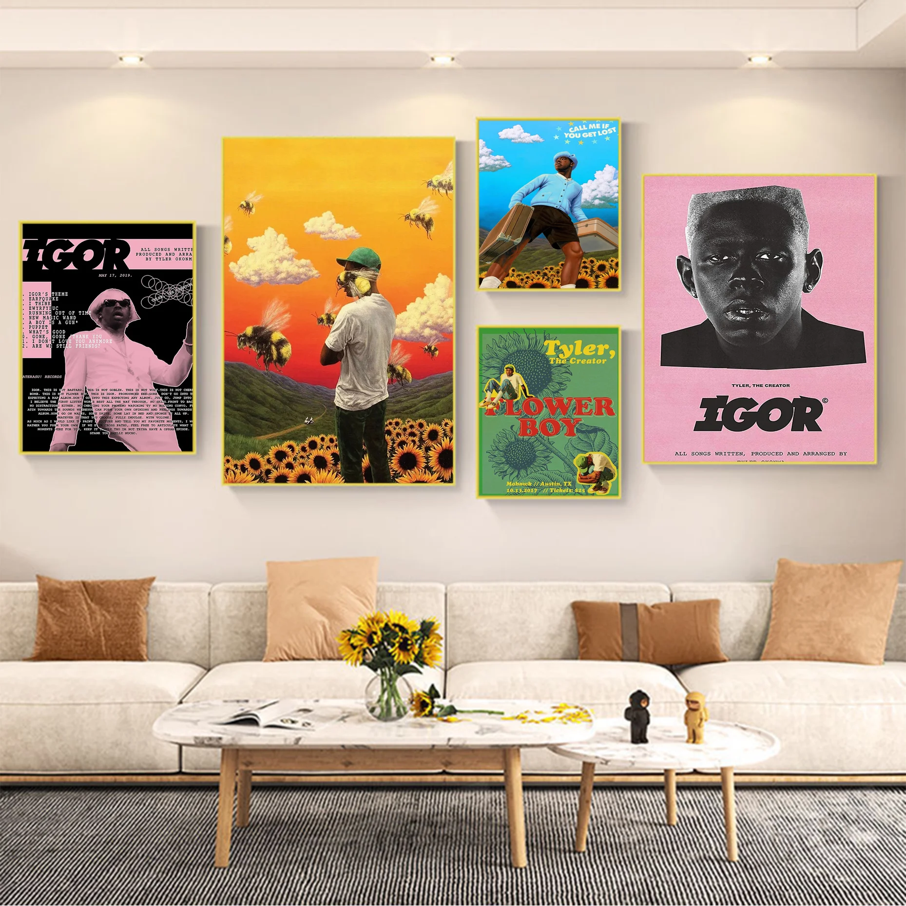 

Tyler The Creator DIY Sticky Poster Waterproof Paper Sticker Coffee House Bar Decor Art Wall Stickers