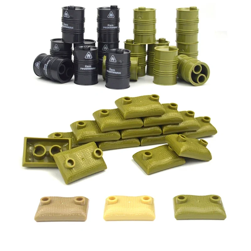 WW2 армейские строительные блоки MOC военные аксессуары кирпичи оружие спецназа