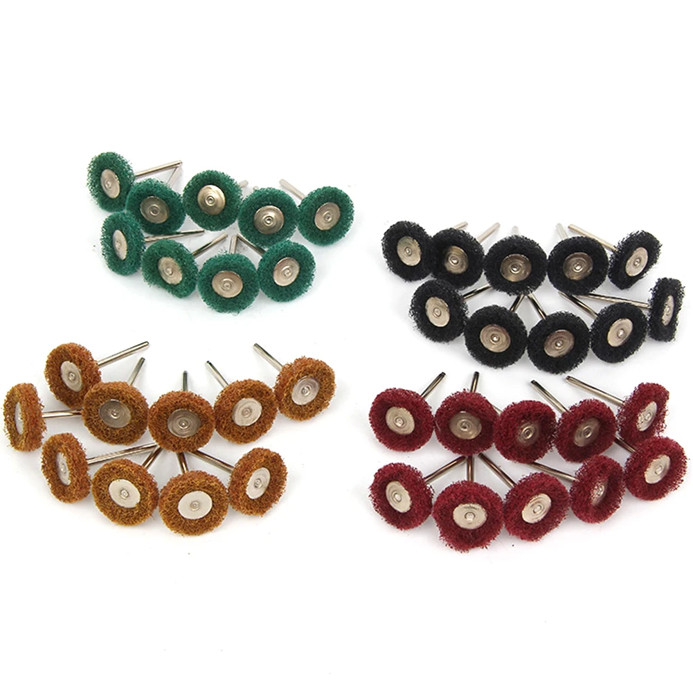 

Sanding Head Abrasive Brush Useful 25mm Mini Accessories Scouring Polishing Rotary Tool Grinding Wheels Set Nylon Fiber Buffing