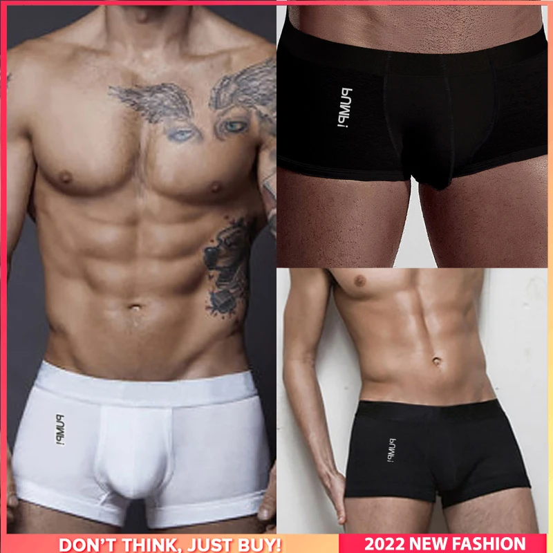 

3Pcs Ins Style Gay Sexy Men Underwear Man Boxer Underpants Comfortable Cotton Trunks Men's Panties Bxoers Shorts Male