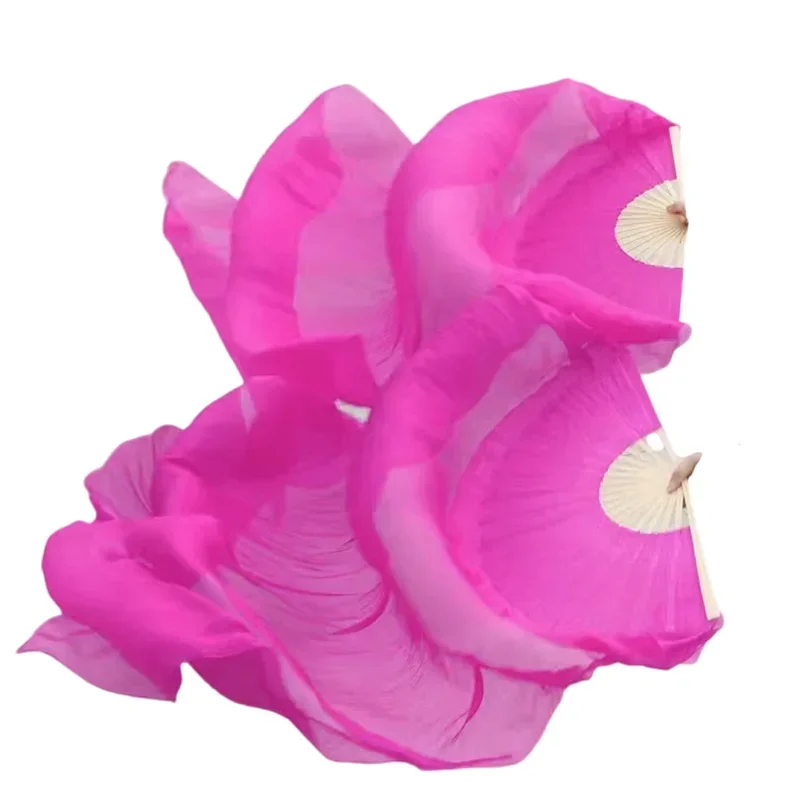 Детская простая белая вуаль для танца живота шелковая ручная веерная танцовщица