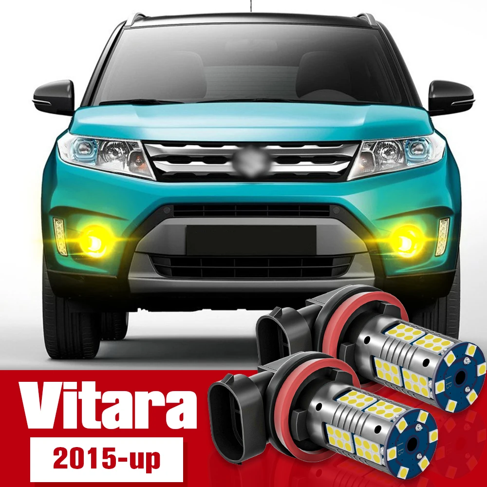 

2pcs Front Fog Light Accessories LED Bulb Lamp For Suzuki Vitara 2015 2016 2017 2018 2019 2020 2021