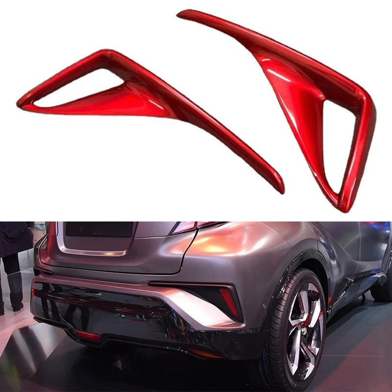 

Для Toyota C-HR CHR 2016 2017 2018, хромированный задний противотуманный фонарь, обшивка заднего противотуманного фонаря, задний противотуманный фонарь...