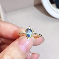 cute silver crown ring for young girl 4mm6mm vvs grade natural topaz silver ring solid 925 silver topaz jewelry