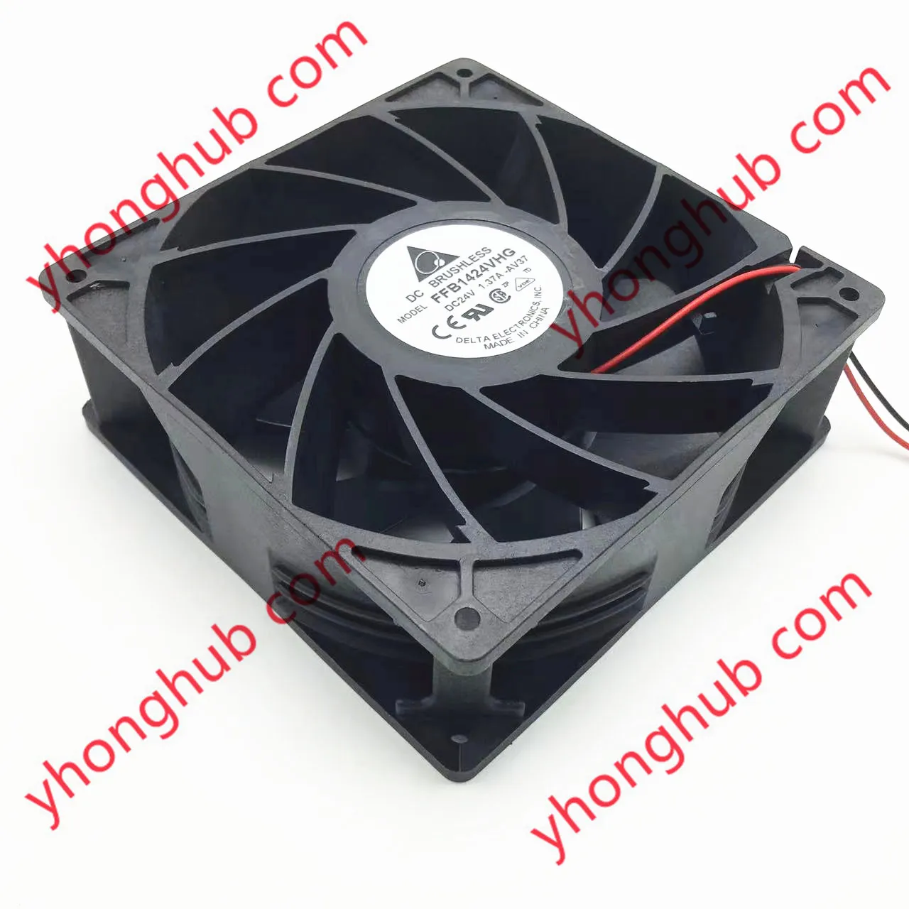 Двухпроводной Вентилятор охлаждения сервера Delta Electronics FFB1424VHG AV37 DC 24 В 140 а 140x50 мм