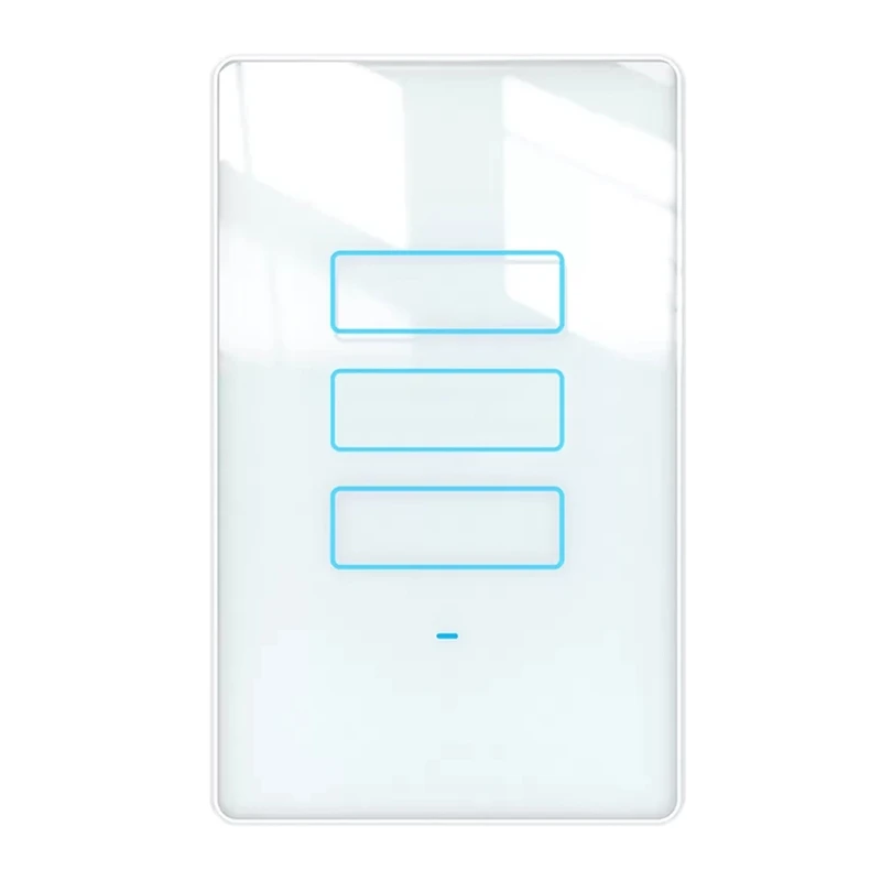 

RISE-KS-801 Smart Touch Switch 3 Gang With Glass Screen Switch Smart Life Tuya Smart Control