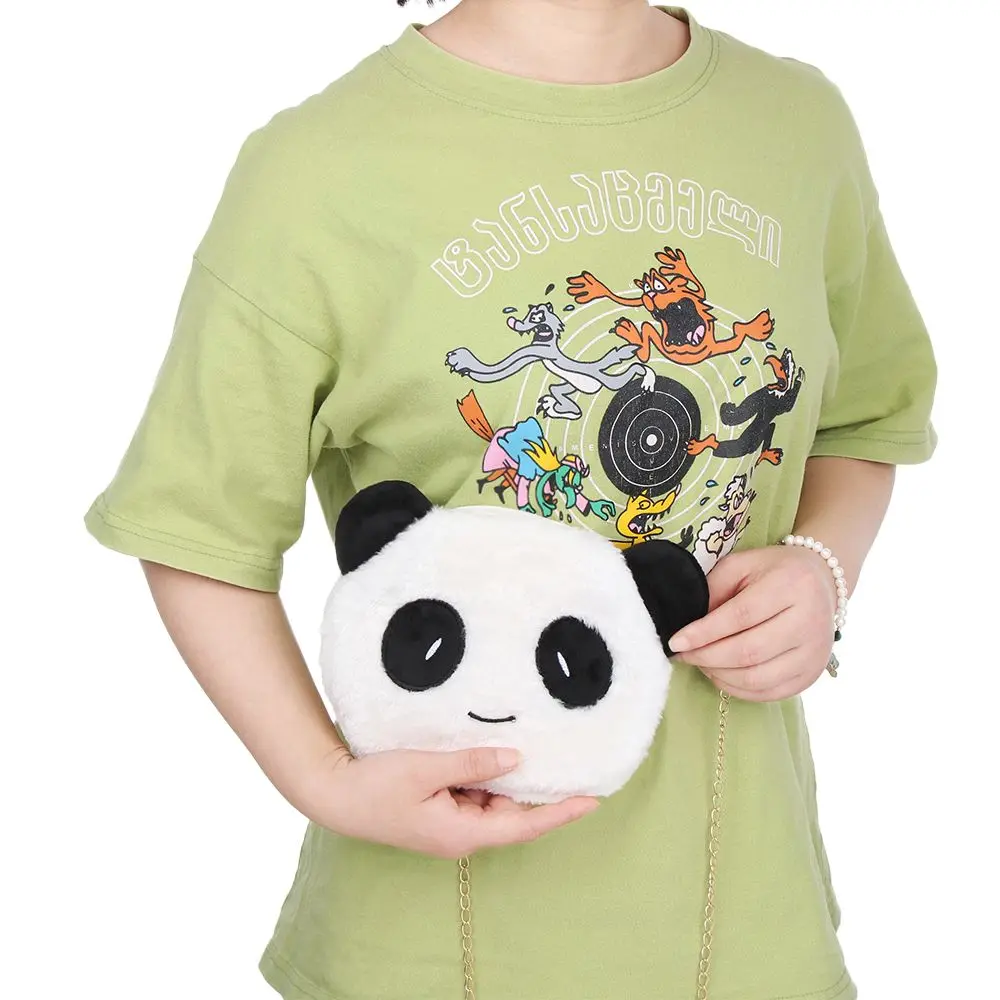 Многофункциональная милая плюшевая сумка через плечо с пандой для женщин