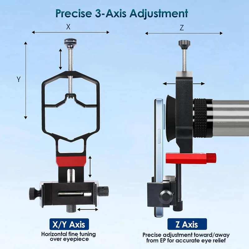 Универсальный адаптер для цифрового телескопа металлический 3-осевой держатель