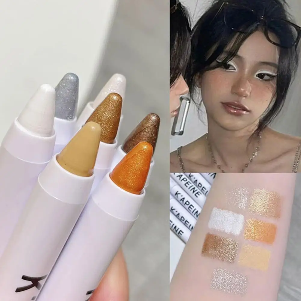 

Pearlescent Eyeshadow Pencil Glitter Silkworm Liner Makeup Matte Stick Sharpener Pencil Eye Highlight Cosmetics Shadow Eyes V4R3
