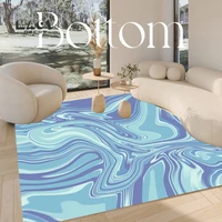 3d colorful liquid marble felt carpet bedside texture abstract art large area porch mat nordic style bedroom kitchen doorway rug
