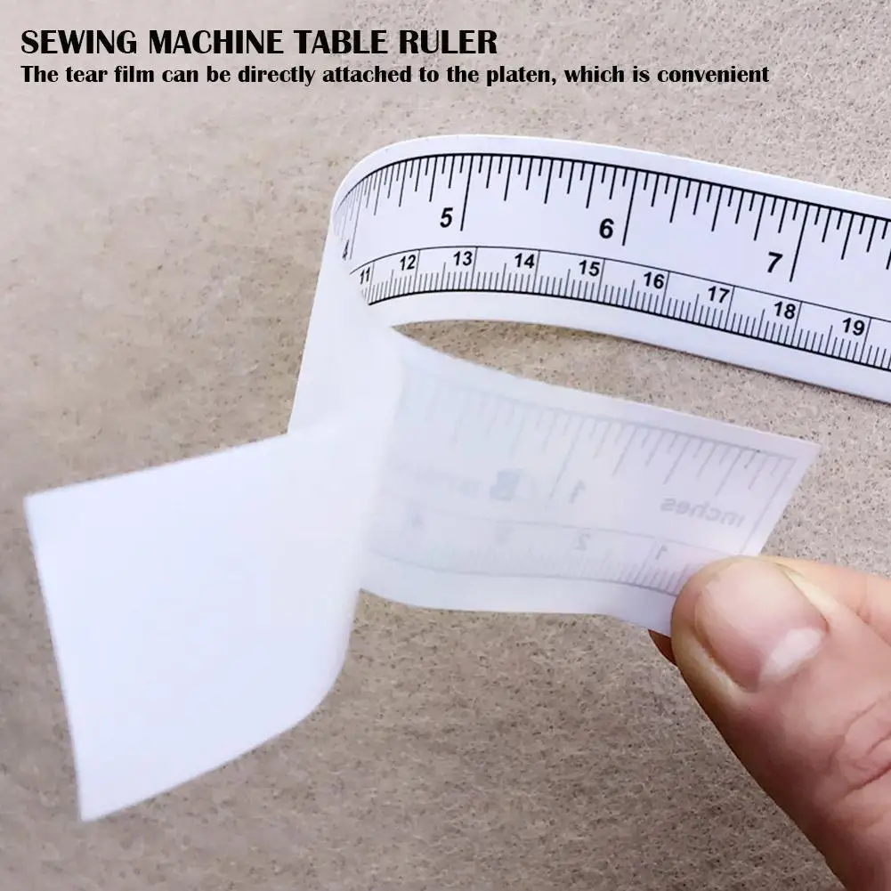 

90 cm Self Adhesive Metric Measure Tape Vinyl Ruler For Sewing Machine Sticker W9Y6 U6C8