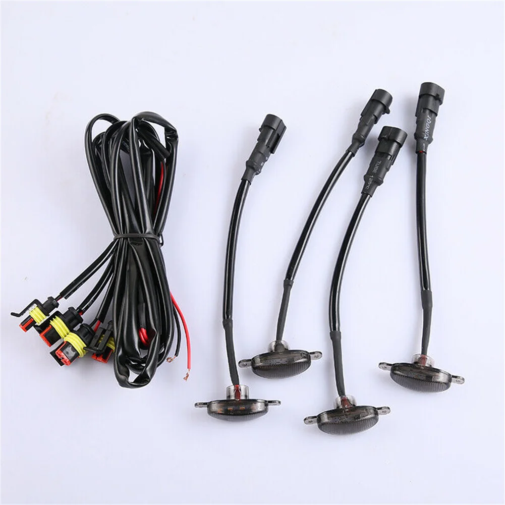 4 шт. передняя решетка светодиодная сигнальная лампа для Jeep Grand Cherokee 2003-2021 Raptor Style