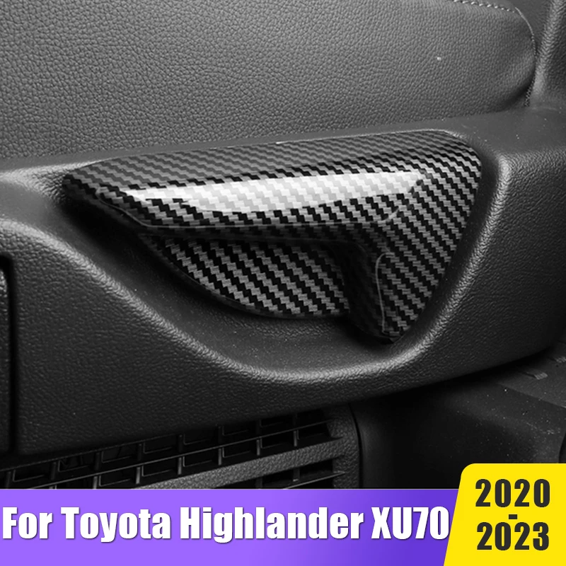 

Car Accessories For Toyota Highlander Kluger XU70 2020 2021 2022 2023 Rear Seat Handle Frame Cover Trims Stickers Decorative