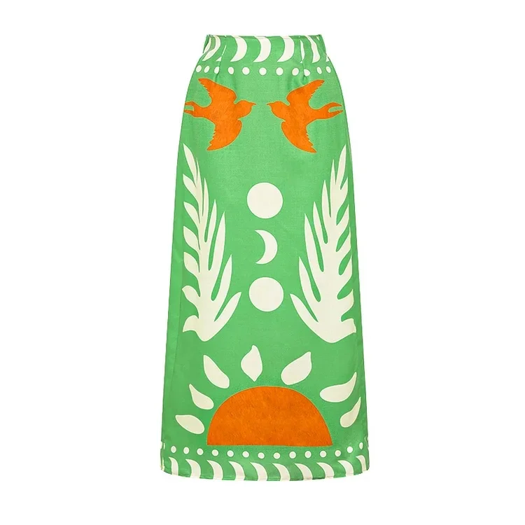 Новинка 2024 комплект бикини женский купальник на одно плечо с принтом из двух