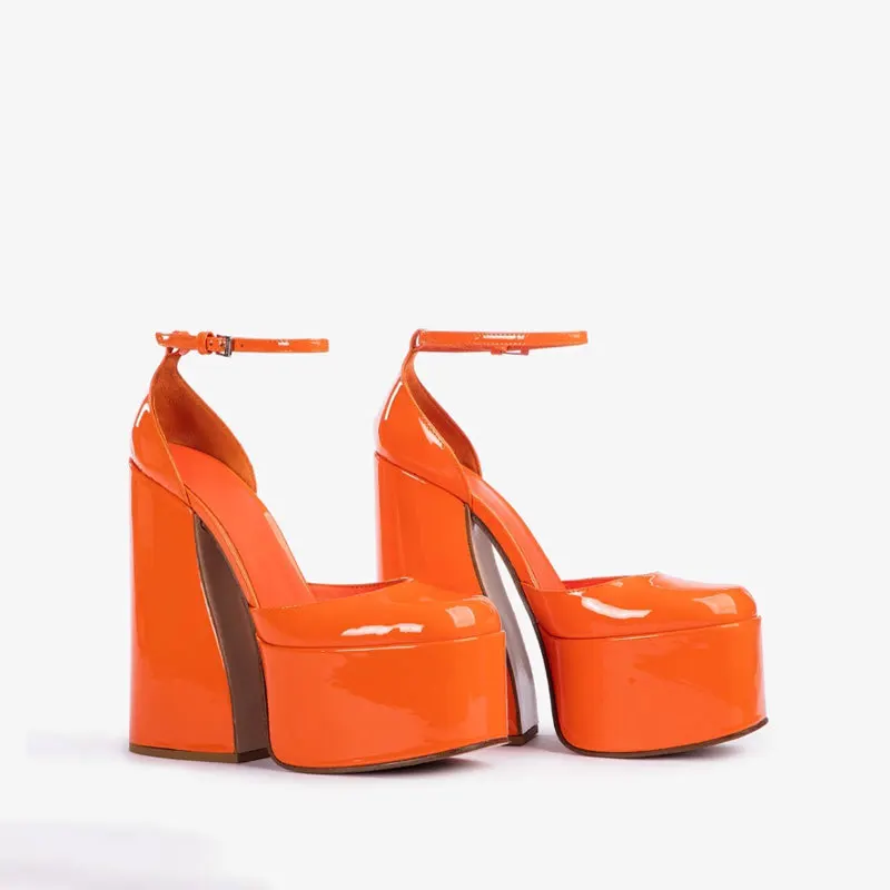 2023 Brand New Women's High Heel Sandals Patent Leather Wedding Shoes Luxury Sexy Paris Fashion Banquet Women's Runway Shoes