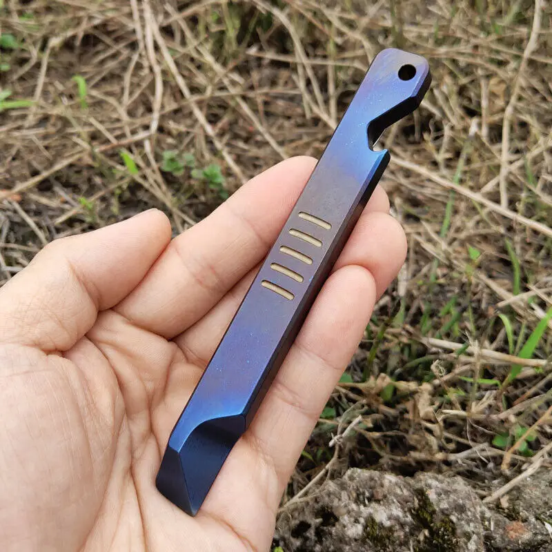 Титановая отвертка Crowbar Pry Bar брелок Подвески EDC Многофункциональный инструмент |