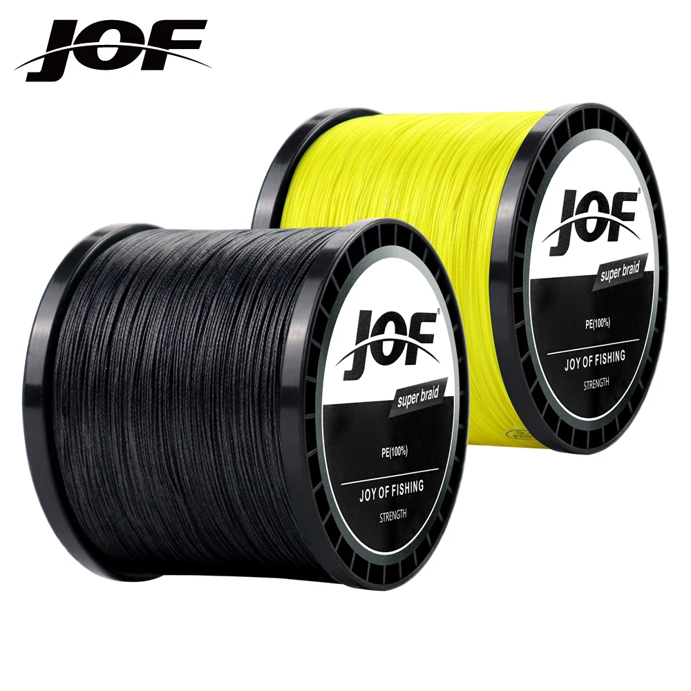 

JOF 300M/500M/1000M Braided Wire PE Braided Fishing Line 0.4#-8.0# 0.10mm-0.50mm 10-82LB 4 Strands PE Multifilament Fishing Line