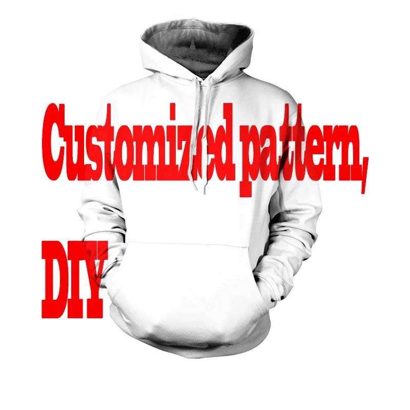 

DIY Custom Full 3D printing Hoodies Create Design Photo/You Want Pattern Personalized Customized Sweatshirts oversize