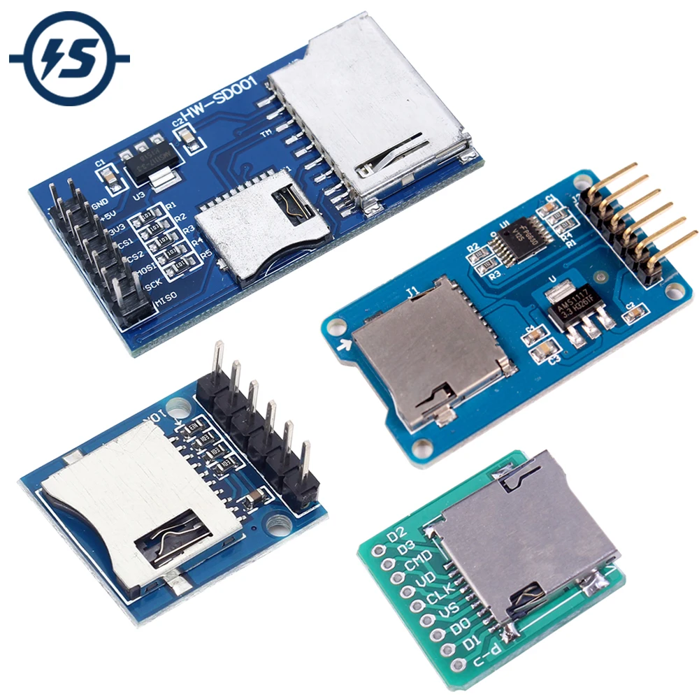 

Micro SD Card Storage Expansion Board Adapter Micro Mini SD TF Card Memory Shield Module SPI for Arduino