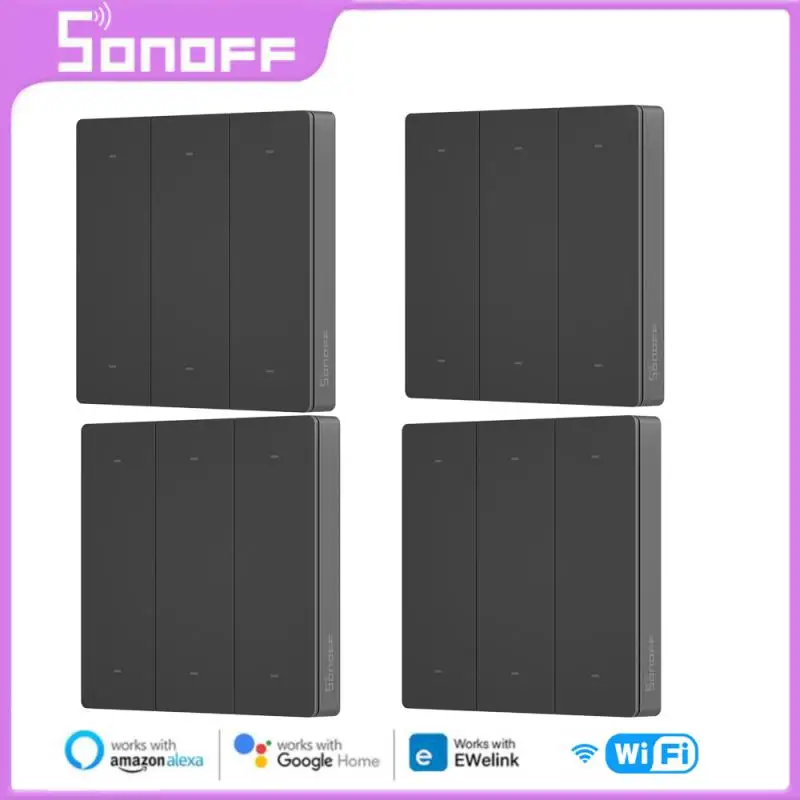 

SONOFF WIFI R5 SwitchMan Scene Controller 6-key Smart Switch Battery Powered EWeLink Control Work With Alexa Google Home