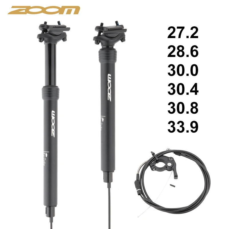 

ZOOM bicycle Dropper Seatpost Hydraulic Lifting Innternal Wire suspension seatpost Mountain bike Seat Post 27.2/30.8/31.6mm