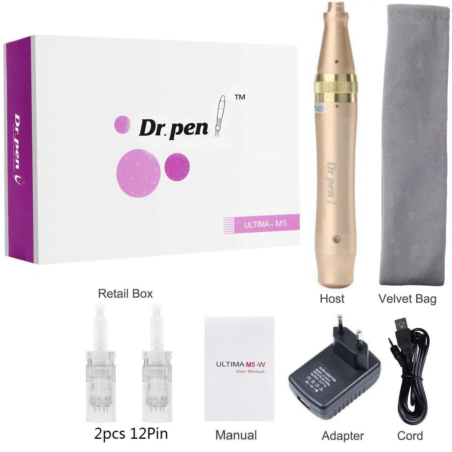 

Electric Dr pen M5-W Auto Derma Pen Machine Micro Derma Rolling System Therapy Microneedling Pen Wrinkle Scar Removal Dermapen