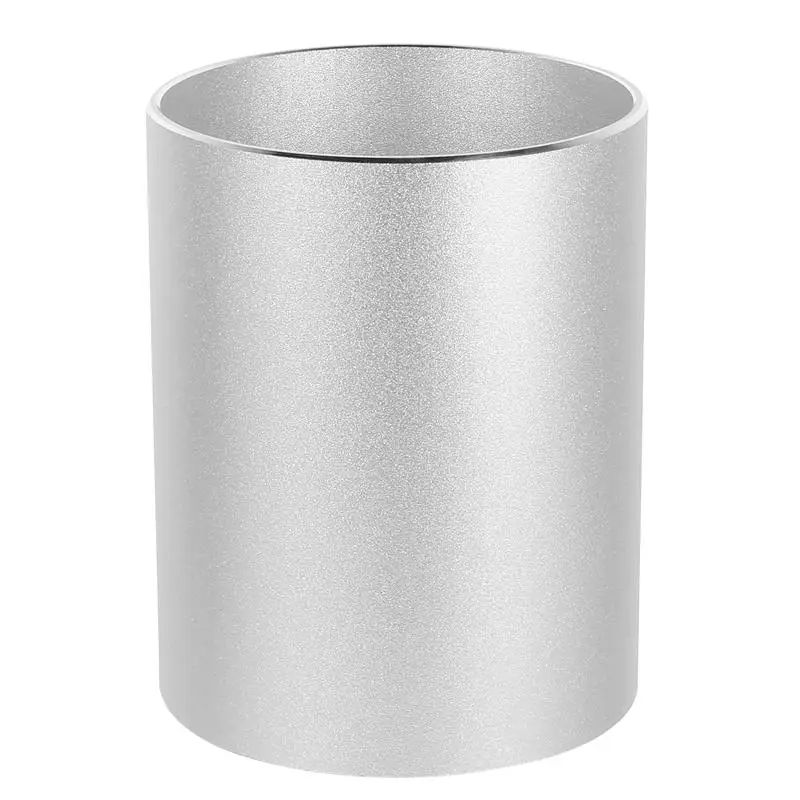 

1 Pc Aluminium Alloy Pen Container Metal Pen Holder Office Round Pen Organizer