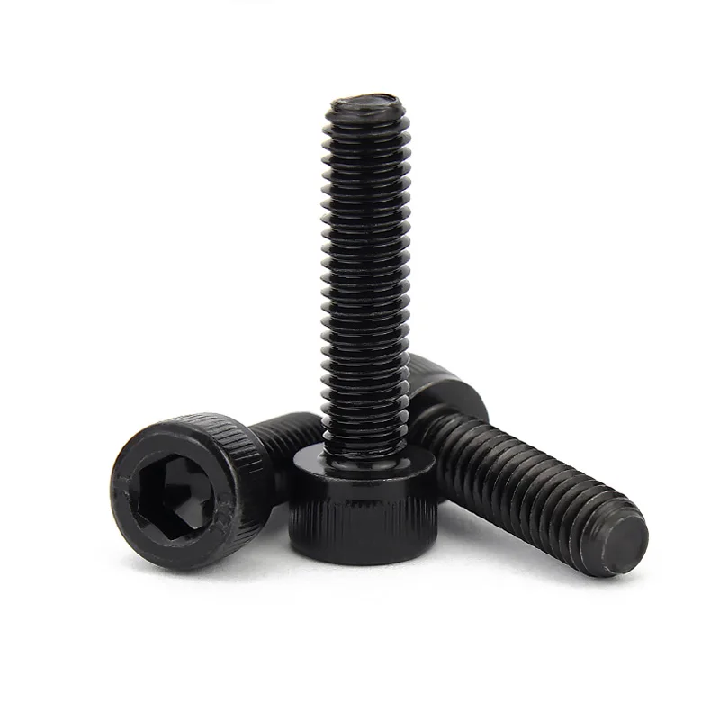 

10 шт. DIN912 M3 M4 M5 M6 M8 Полная резьба 304 Нержавеющая сталь Черный 12,9 Сталь Шестигранная головка с шестигранной головкой Винт с шестигранной головкой