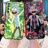 funny carton rick and morty us phone case for huawei y6p y6 2019 y7s y7 2019 y7p 2020 y8p y9a y9 prime 2019 y9 2019 funda cover