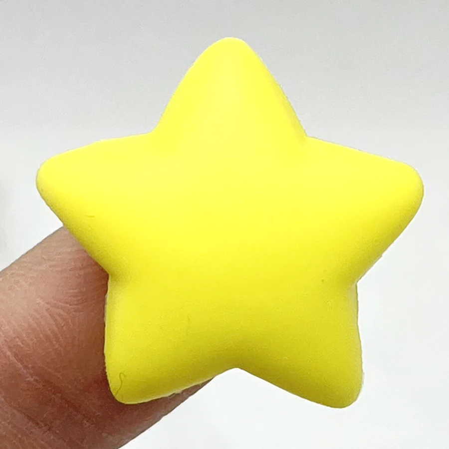 1Pcs Colorful Stars PVC Shoe Buckle Sandals Accessories Funny DIY Shoes Decoration Fit Pins Croc Charms JIBZ Kids Party Gift