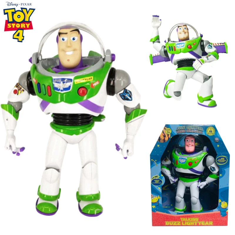 

New 33cm Disney Toy Story Joint Action Figure Buzz Lightyear Multilingual Luminous Collection Model Limited Series Children Gift