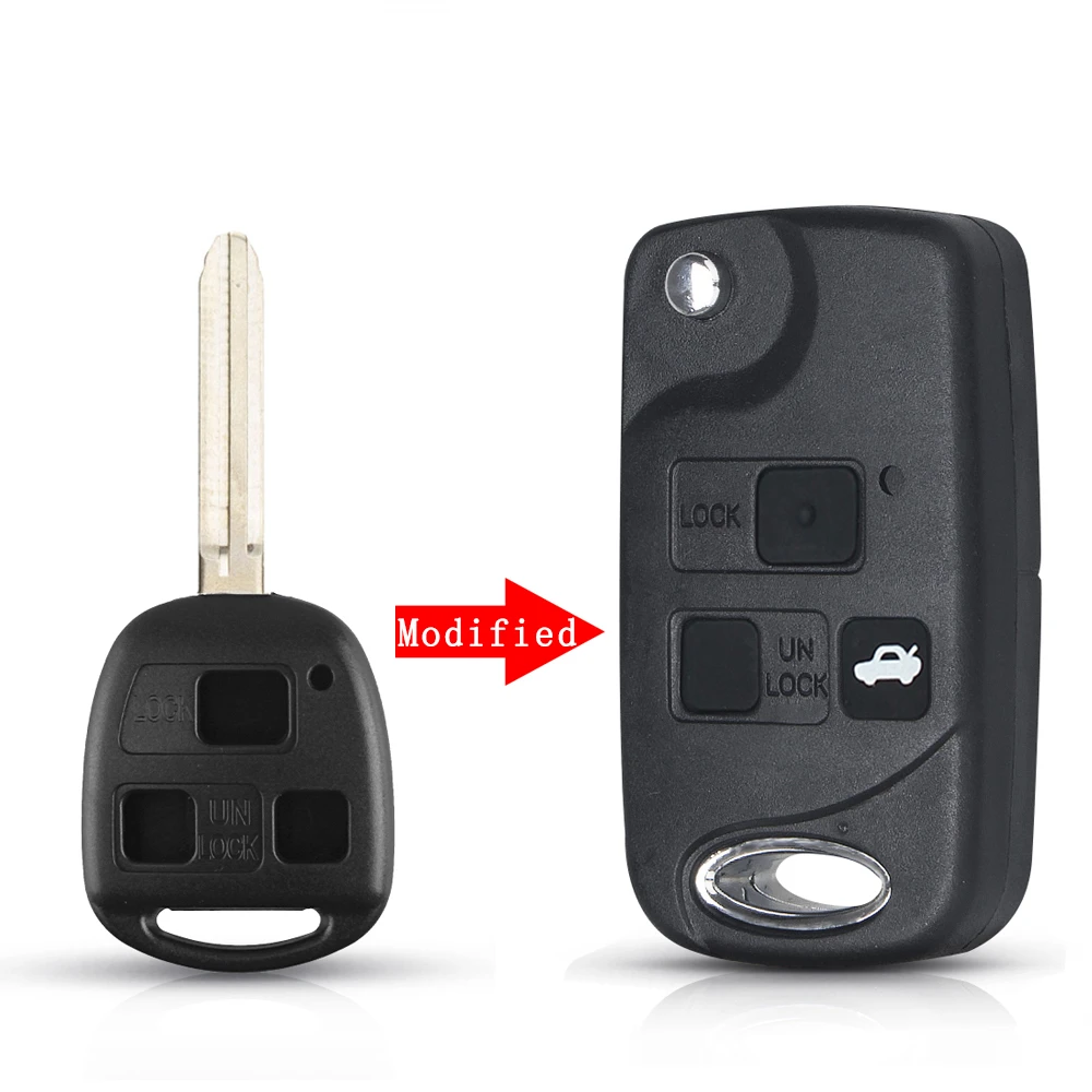 

Модифицированный корпус KEYYOU для дистанционного ключа для Toyota Yaris Carina Corolla Avensis для Lexus Flid Key TOY43 TOY47 TOY48 Blade с кнопками
