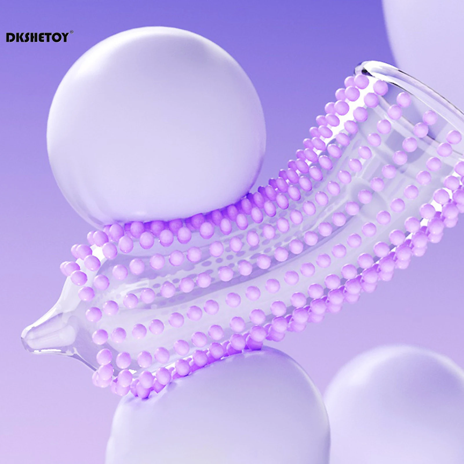 FAMA Мужской презерватив с задержкой эякуляции в горошек 3D гранулы шипами глубокая