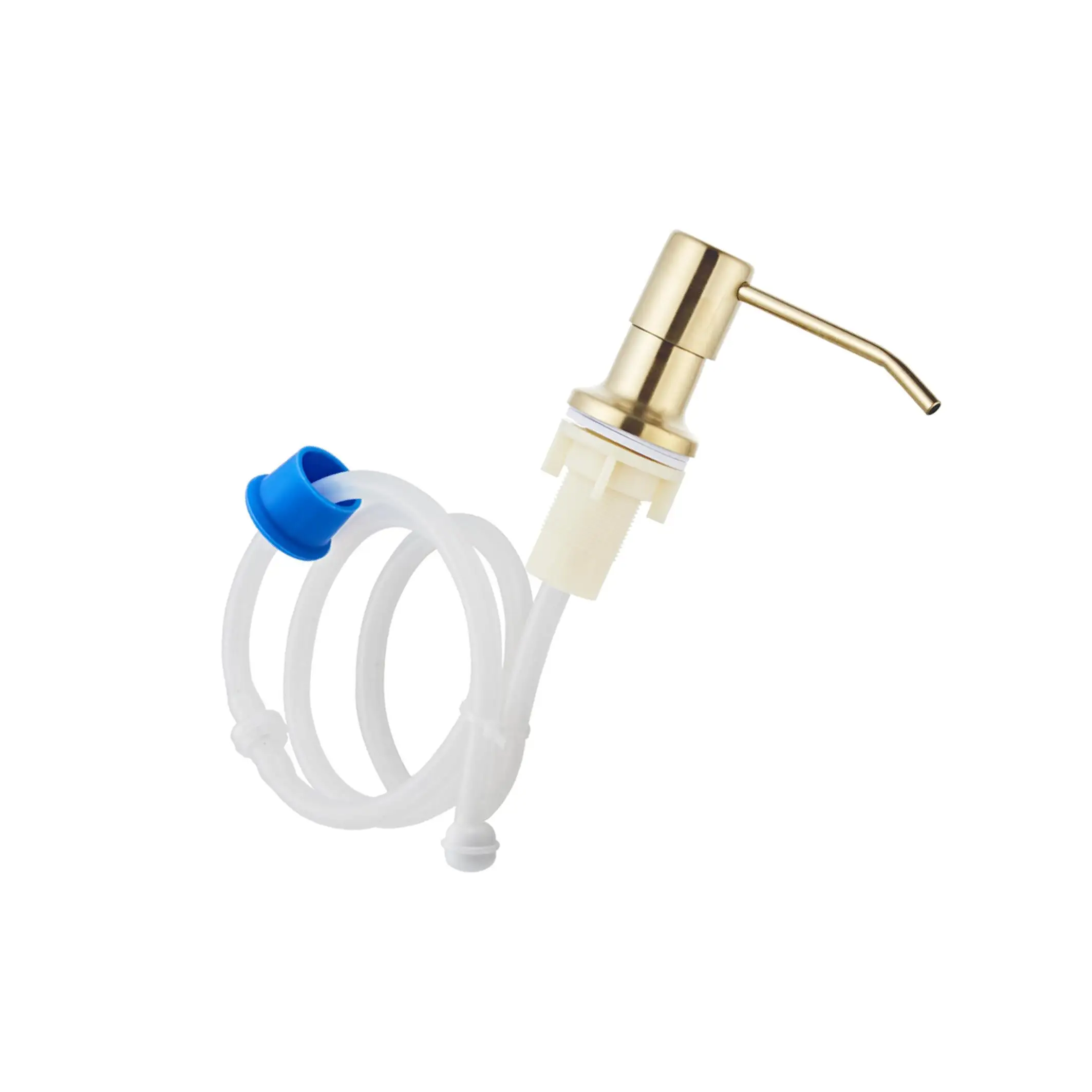 

Stainless Steel Sink Soap Dispenser Pump Head W Extension Silicone Tube Silver